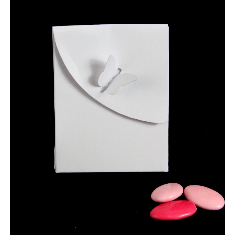 Ballotin Blanc Papillon Ballotin Blanc Papillon