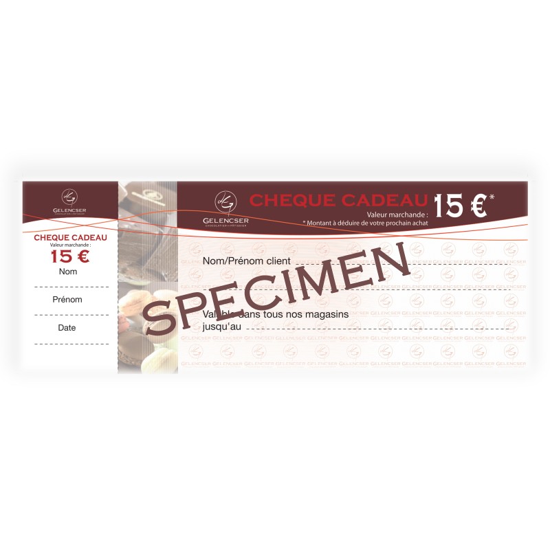 Chèque cadeau Chèque cadeau