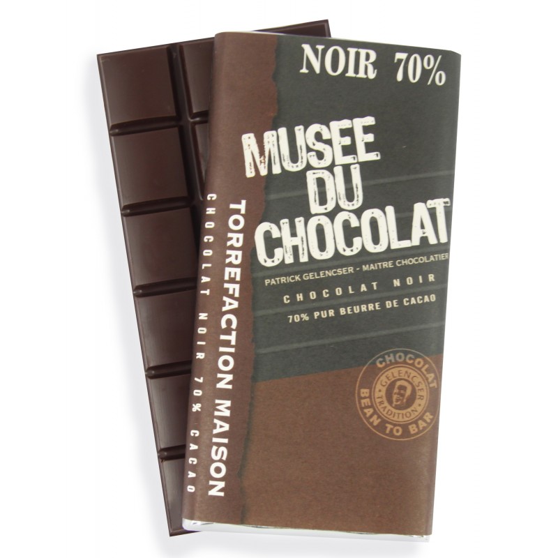 Tablette Noir 70% Musée du Chocolat