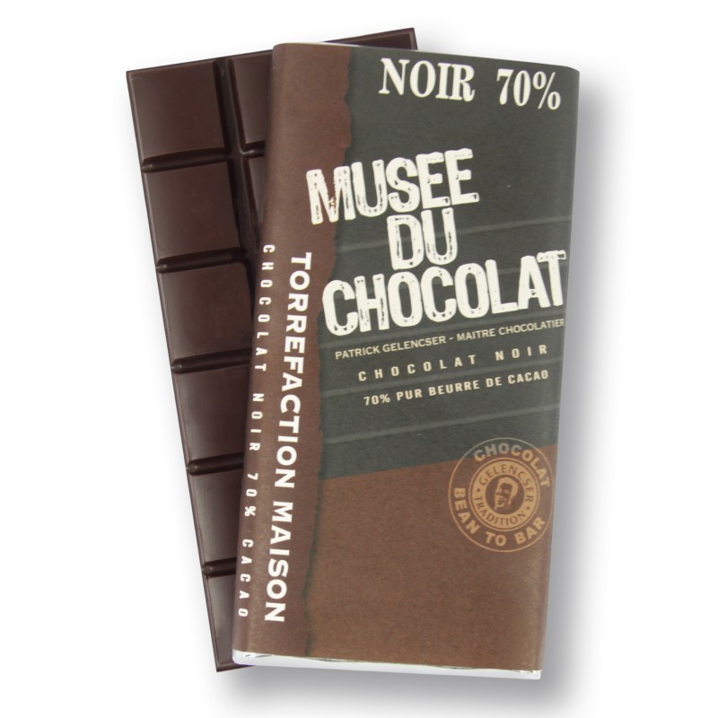Tablette Noir 70% Musée du Chocolat Tablette Noir 70% Musée du Chocolat