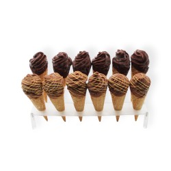Cornets glacés caramel ou vanille