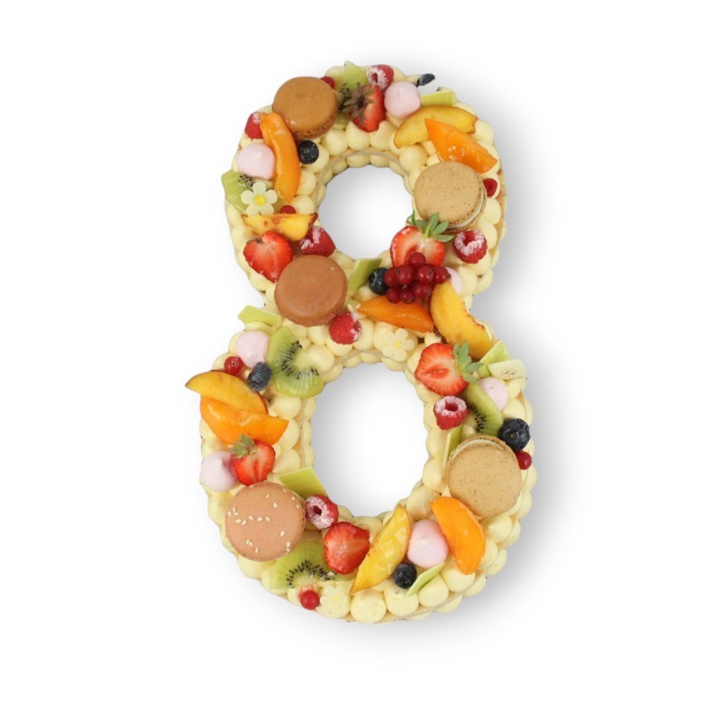 Number cake Vanille - Fruits de saison