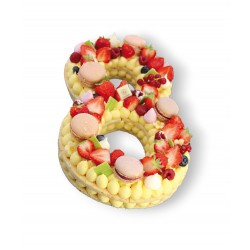 Number cake Vanille - Fraise