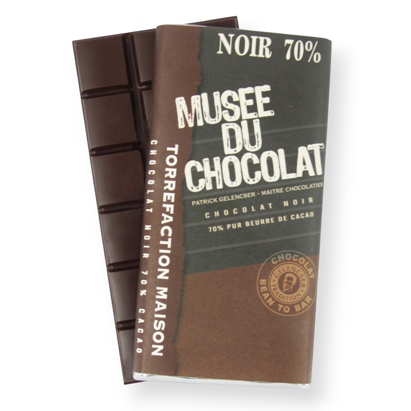 Tablette Noir 70% Musée du Chocolat
