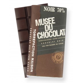 Tablette Noir 70% Musée du Chocolat