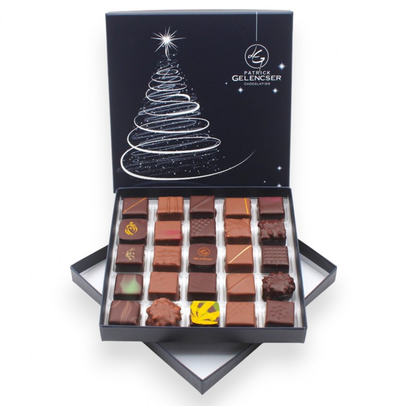 Coffret Collection Noël garni de chocolats fins