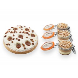 Tarte et verrines chocolat caramel